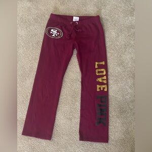 Victorias Secret PINK San Francisco 49ers lounge pants